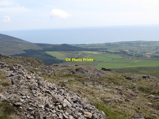Photo 6"x4" View east across the hill slope with its abandoned quarries Attical c2011
