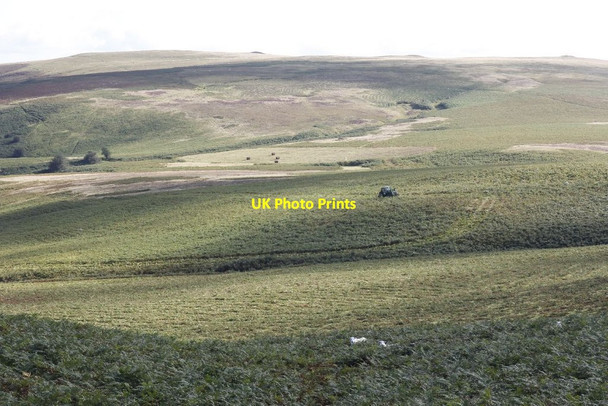 Photo 6"x4" Side of the valley Llansantffraed-in-Elwel c2012