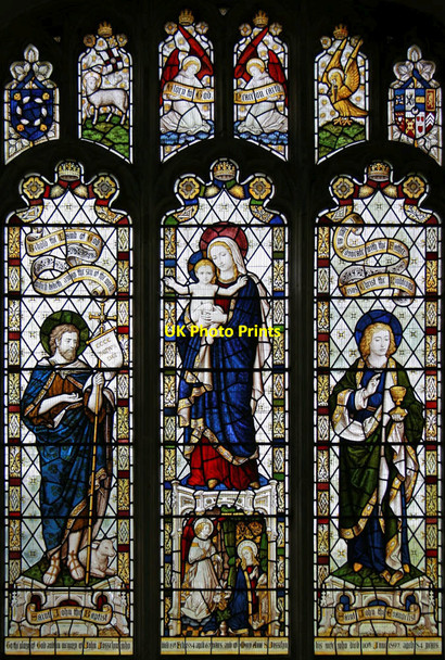 Photo 6"x4" St Mary, Rougham - Stained glass window High Rougham c2012 P2