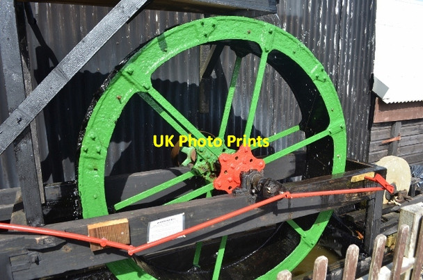 Photo 6"x4" Tolgus Tin - Overshot wheel Redruth c2012