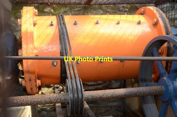 Photo 6"x4" Blue Hills Tin Mine - ball mill Cross Coombe c2012