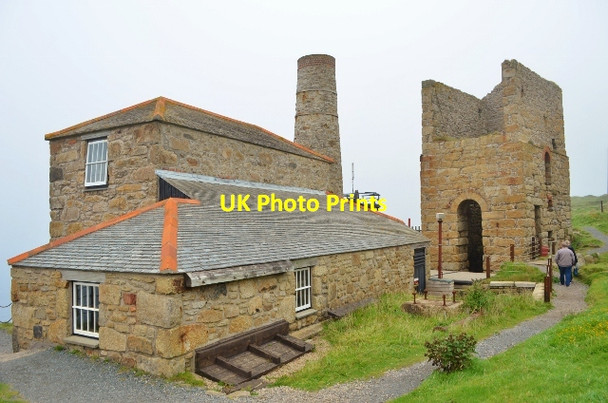 Photo 6"x4" Levant Mine Lower Boscaswell c2012