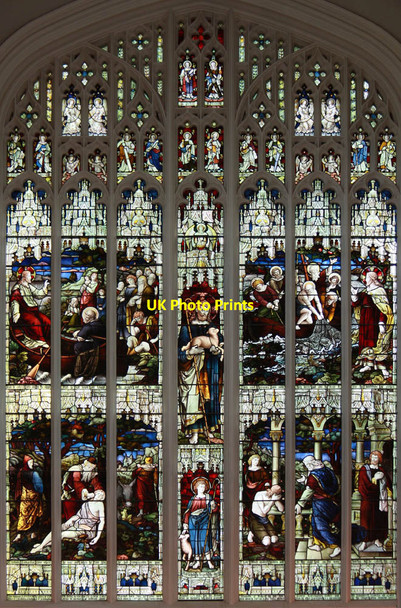 Photo 6"x4" St John, Hyde Park Crescent - Stained glass window Westminster c2012 P1