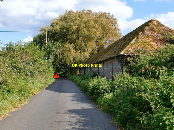 Photo 6"x4" Lane on the Breamore Estate Breamore c2012