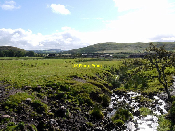 Photo 6"x4" Small burn above Reaveley Farm Ingram c2012