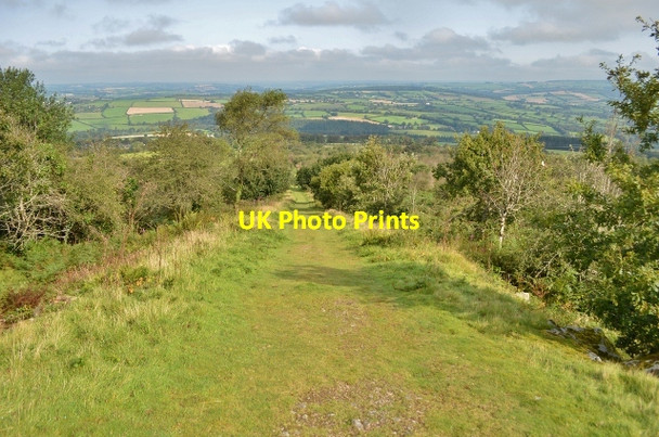 Photo 6"x4" Kit Hill Incline Downgate\/SX3672 c2012