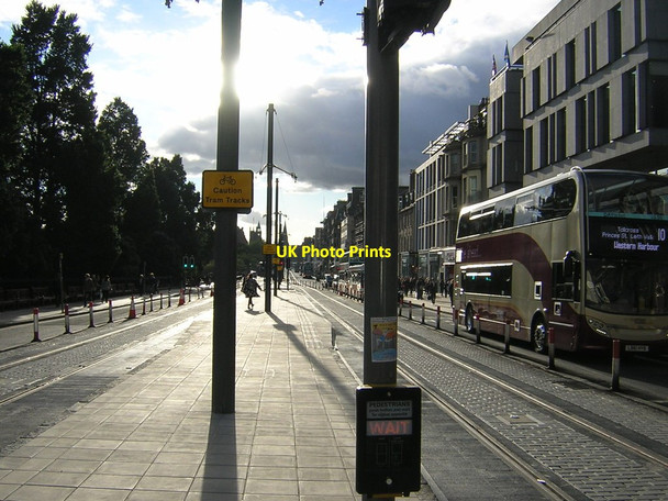 Photo 6"x4" Edinburgh: Princes Street with tram works Edinburgh c2012