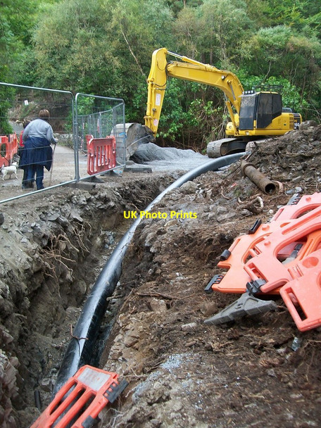 Photo 6"x4" The extraction pipeline at Craignagore Bridge Newcastle\/J3732 c2012