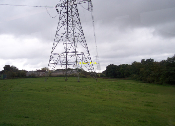Photo 6"x4" Line of pylons at Blaguegate viewed from Dicket's Lane Blaguegate c2012