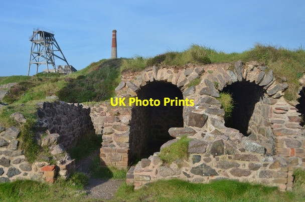 Photo 6"x4" Botallack Arsenic Kiln Boscean c2012