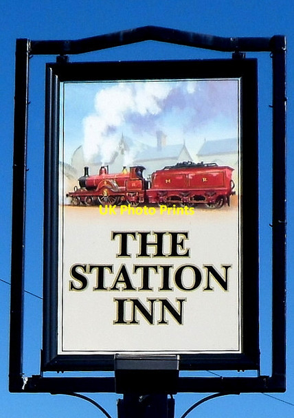 Photo 6"x4" The Station Inn name sign, Kidderminster Kidderminster c2012
