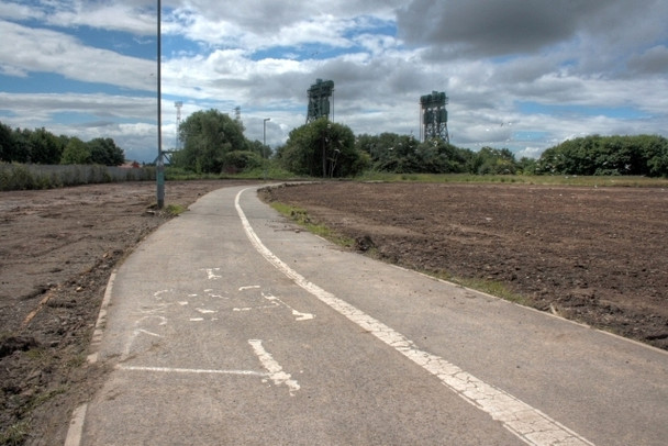 Photo 6"x4" Construction of New Access Road into North Middlesbrough Port Clarence c2008