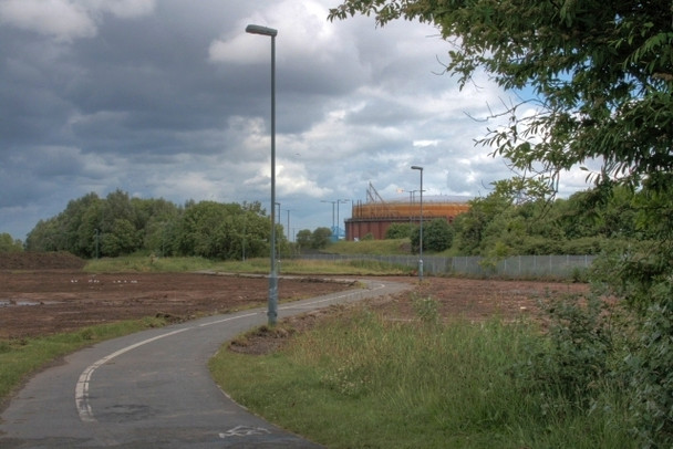 Photo 6"x4" Construction of New Access Road into North Middlesbrough Port Clarence c2008 P1