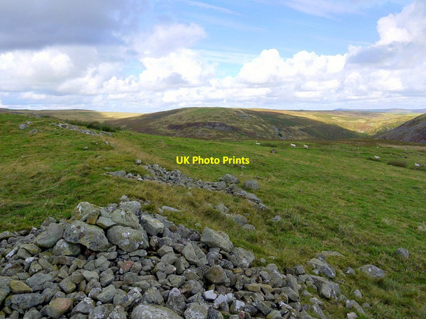 Photo 6"x4" East wall of enclosed settlement, Hartside Hill Linhope\/NT9616 c2012