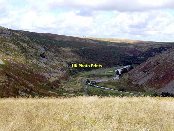 Photo 6"x4" Breamish Valley from the north-east ridge of Hartside Hill Ingram c2012