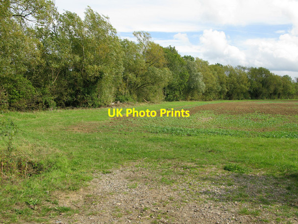 Photo 6"x4" Field boundary on the Southrop road Lechlade on Thames c2011