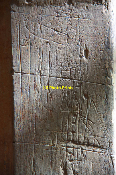 Photo 6"x4" Assumption of the Blessed Virgin Mary, Harlton - Graffiti Harlton c2012