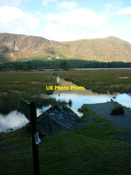 Photo 6"x4" The flooded path to Chinese Bridge Grange\/NY2517 c2012