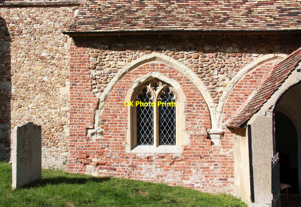Photo 6"x4" St Nicholas, Arrington - Window Arrington c2012 P1