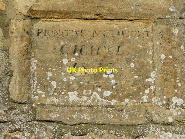 Photo 6"x4" Stone in the wall of a chapel in Filkins Filkins c2011