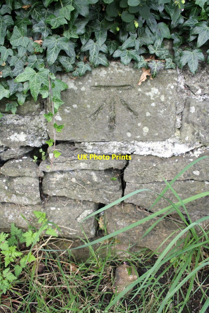Photo 6"x4" Benchmark on wall on south side of Reeth Road Richmond\/NZ1701 c2012