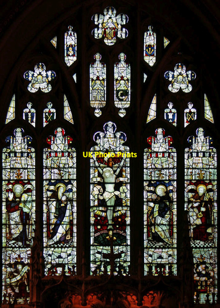 Photo 6"x4" St Peter, South Weald - Stained glass window Brook Street\/TQ5793 c2012