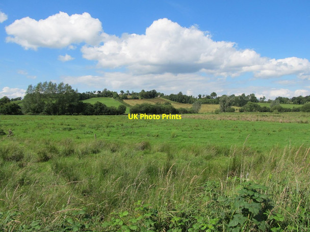 Photo 6"x4" View northwards across the flood plain of the Annalee River Madabawn c2012