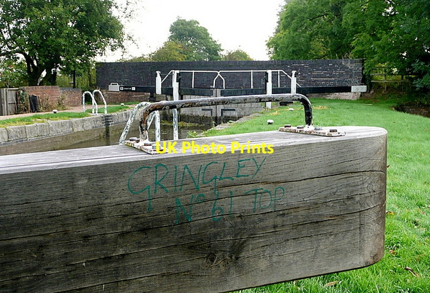Photo 6"x4" Gringley top lock Gringley on the Hill c2012