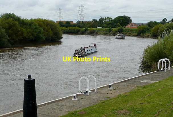 Photo 6"x4" Approaching Stockwith Lock - method 1 East Stockwith c2012