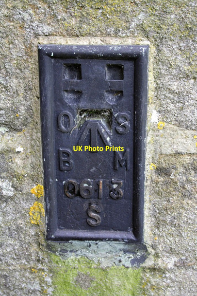 Photo 6"x4" Benchmark on St Mary's and St Alkelda's Church Middleham\/SE1287 c2012