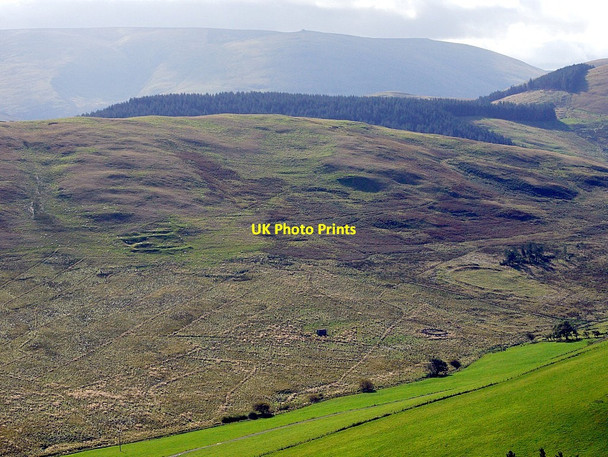 Photo 6"x4" Archaeology on the lower slopes of Great Hetha from Laddies Knowe Westnewton\/NT9030 c2012