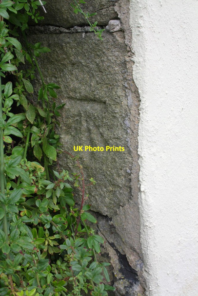 Photo 6"x4" Benchmark on 'Listers' Middleham\/SE1287 c2012
