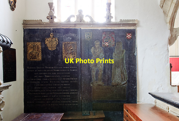 Photo 6"x4" St Decuman's church, Watchet - monuments to John Wyndham Watchet c2012