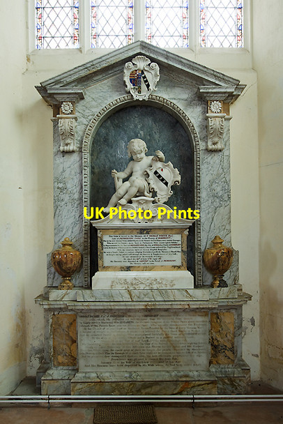 Photo 6"x4" St Andrew's church, Stogursey - monument to Sir Thomas Wroth & Thomas Palmer Stogursey c2012
