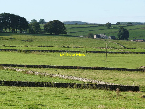 Photo 6"x4" View Southwest from the track to Topley Head Farm Cowlow\/SK0972 c2012