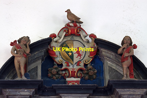 Photo 6"x4" St Michael's church, Brent Knoll - monument to John Somerset (8) detail Brent Knoll\/ST3350 c2012