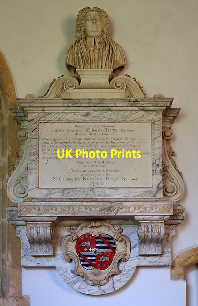 Photo 6"x4" St Edward's church, Goathurst - monument to Sir John Tynte Goathurst c2012