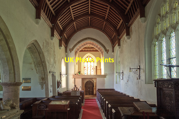 Photo 6"x4" Church of St Thomas of Canterbury, Cothelstone - the nave Cothelstone c2012