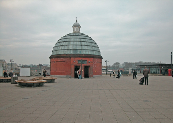 Photo 6"x4" Foot Tunnel Greenwich\/TQ3977 c2006