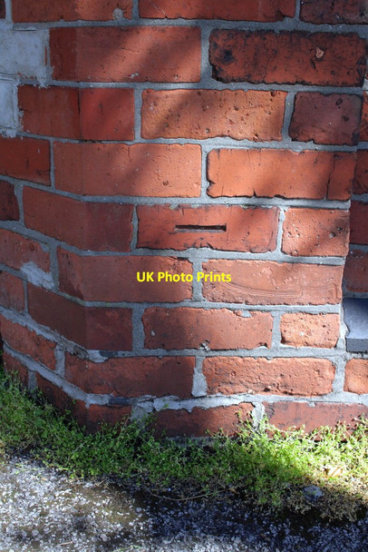Photo 6"x4" Benchmark on wall outside #8 Devonshire Avenue Beeston\/SK5236 c2012