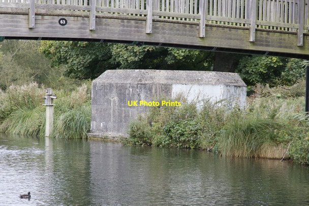 Photo 6"x4" Pillbox under the bridge Newbury\/SU4767 c2012