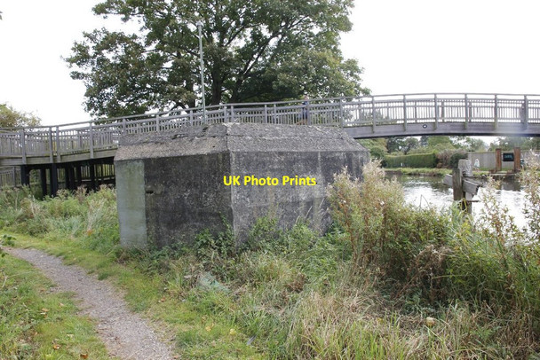 Photo 6"x4" Side view of Monkey Bridge Pillbox Newbury\/SU4767 c2012