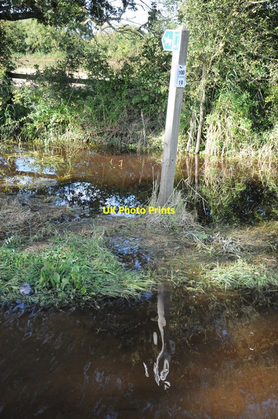 Photo 6"x4" Flooded bridleway off Hill Lane Nupdown c2012