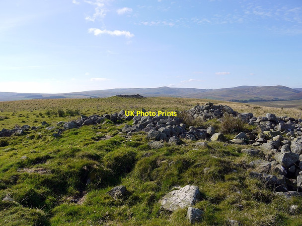 Photo 6"x4" Middle of three large cairns on Knock Hill Ingram c2012