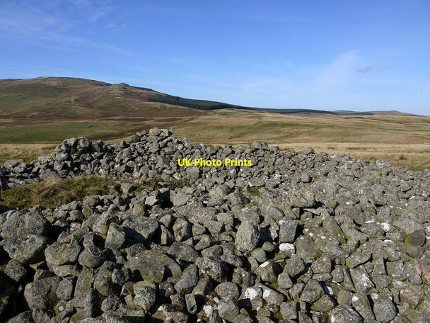 Photo 6"x4" Large cairn on Knock Hill Ingram c2012