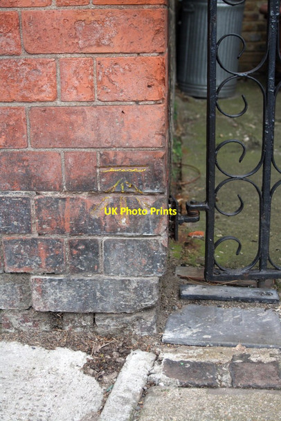 Photo 6"x4" Benchmark on Addison Primary School wall (NE end) Hammersmith\/TQ2279 c2012