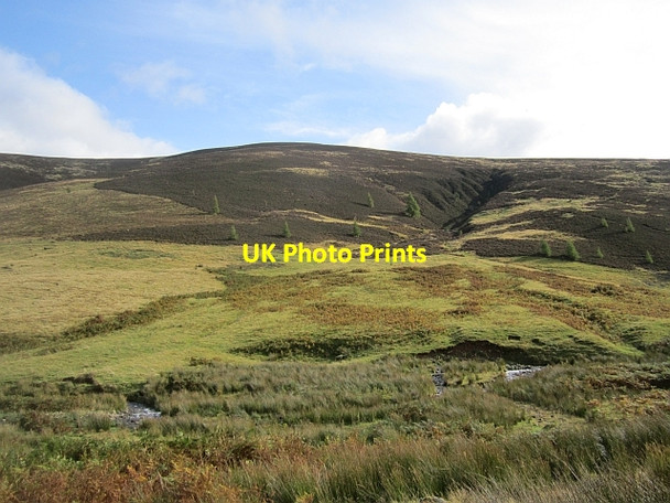Photo 6"x4" Moorland, Glensax Birkscairn Hill c2012