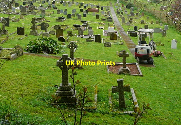 Photo 6"x4" Dunster cemetery Dunster c2012