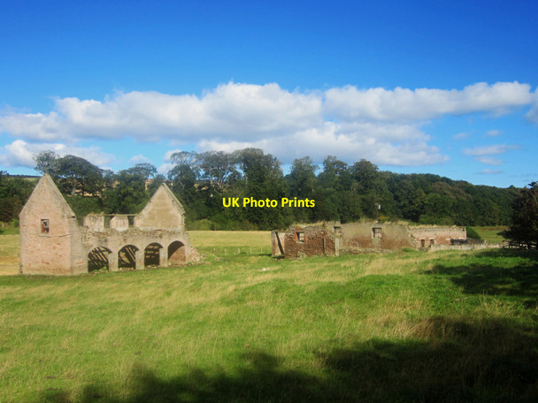 Photo 6"x4" Derelict buildings at New Water Haugh Berwick-upon-Tweed c2012