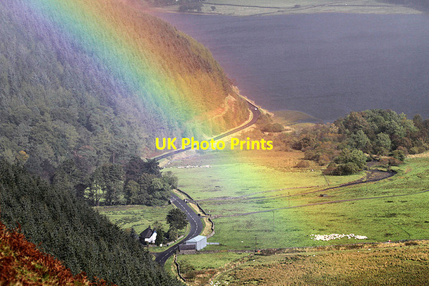 Photo 6"x4" A rainbow at Chapelhope Riskinhope Burn c2012